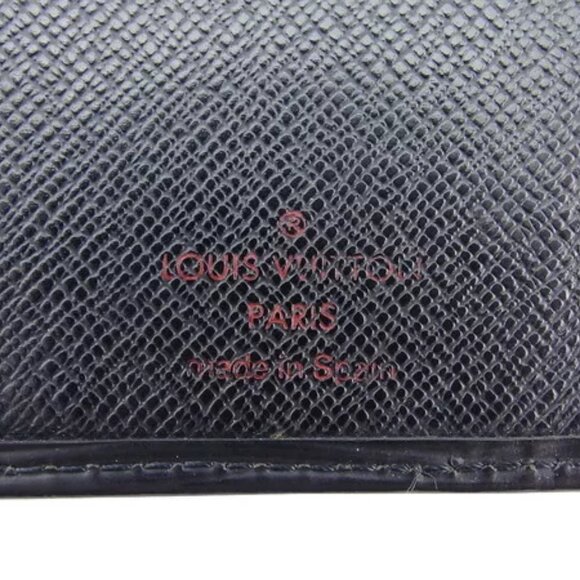 LOUIS VUITTON Bifold Billfold Epi Noir Epi Leather Authentic Used - Picture 7 of 9